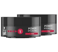 Schwarzkopf Taft Styling Wax Power - Cera para el pelo (2 x 75 ml)