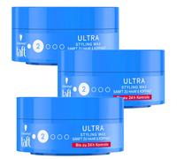 Schwarzkopf taft Ultra Wax Cera Texturizante 3x75 ml Fuerte Fijación 24h #04