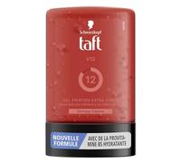 Schwarzkopf TAFT V12 Gel de peluquería Express Secador Extra Fuerte Sujeción Suave en el Cabello y Cabeza, Sin Efecto Adhesivo, Fórmula Provitamina B5, 300 ml