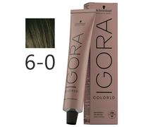 Schwarzkopf Professional IGORA COLOR10 Permanent Color Creme 6-0 Rubio Oscuro Tubo 60 ml