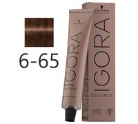 Schwarzkopf Professional IGORA COLOR10 Permanent Color Creme 6-65 Rubio Oscuro Chocolate Oro Tubo 60 ml