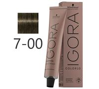 Schwarzkopf Professional IGORA COLOR10 Permanent Color Creme 7-00 Rubio Medio Natural Tubo Extra 60 ml