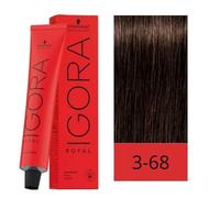 Schwarzkopf - Tinte IGORA Royal 3-68, Único, Estándar