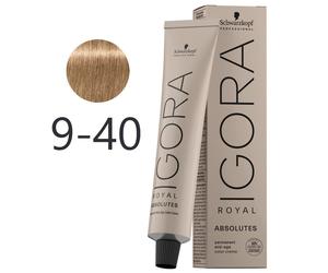 Schwarzkopf - Tinte Igora Royal Absolutes 9-40 Rubio Muy Claro Beige Natural 60 ml