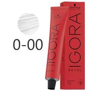 Schwarzkopf Professional IGORA ROYAL Permanent Color Creme 0-00 Tubo concentrado transparente 60 ml