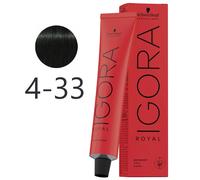 Schwarzkopf - Tinte Permanente Igora Royal 4-33 Castaño Medio Mate Intenso 60 ml