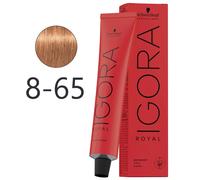Schwarzkopf - Tinte Permanente Igora Royal 8-65 Rubio Claro Marrón Dorado 60 ml