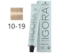 Schwarzkopf - Tinte Superaclarante Igora Royal Highlifts 10-19 Rubio Platino Ceniza Violeta 60 ml