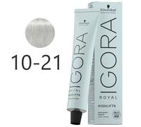 Schwarzkopf - Tinte Superaclarante Igora Royal Highlifts 10-21 Rubio Platino Humo Ceniza 60 ml