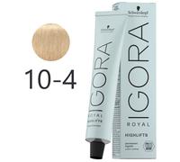 Schwarzkopf - Tinte Superaclarante Igora Royal Highlifts 10-4 Rubio Platino Beige 60 ml