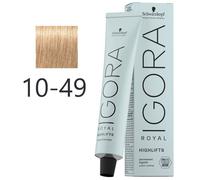 Schwarzkopf - Tinte Superaclarante Igora Royal Highlifts 10-49 Rubio Platino Beige Violeta 60 ml