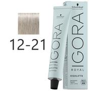 Schwarzkopf - Tinte Superaclarante Igora Royal Highlifts 12-21 Rubio Platino Humo Ceniza 60 ml
