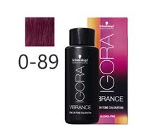 Schwarzkopf - Tonalizador Igora Vibrance 0-89 Concentrado Rojo Violeta 60 ml