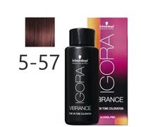 Schwarzkopf - Tonalizador Igora Vibrance 5-57 Castaño Claro Dorado Cobrizo 60 ml