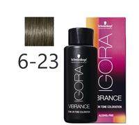 Schwarzkopf - Tonalizador Igora Vibrance 6-23 Rubio Oscuro Ceniza Mate 60 ml