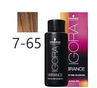 Schwarzkopf - Tonalizador Igora Vibrance 7-65 Rubio Medio Chocolate Dorado 60 ml