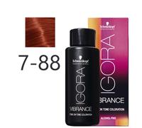 Schwarzkopf - Tonalizador Igora Vibrance 7-88 Rubio Medio Rojo Intenso 60 ml