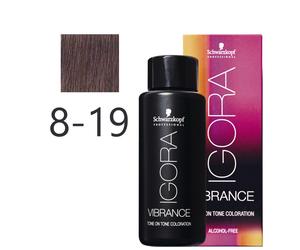 Schwarzkopf - Tonalizador Igora Vibrance 8-19 Rubio Claro Ceniza Violeta 60 ml