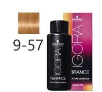 Schwarzkopf - Tonalizador Igora Vibrance 9-57 Rubio Muy Claro Dorado Cobrizo 60 ml