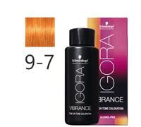 Schwarzkopf - Tonalizador Igora Vibrance 9-7 Rubio Muy Claro Cobrizo 60 ml