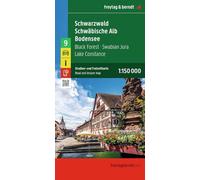 Schwarzwald. Schwäbische Alb. Bodensee-Black forest. Swabian jura. Lake Constance 1:150.000: Straßen- und Freizeitkarte: 09