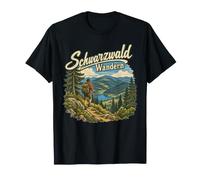 Schwarzwald Wanderer Vintage Wanderer Black Forest Outdoor Camiseta