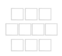 Schwebender Münzständer | 10-teiliges Set mit transparenten Rahmen | Elastische Präsentationsbox für Medaillen, Schmuck, Wertmarken, Auszeichnungen, Sammlerstücke und Erinnerungsstücke. Dekoration für