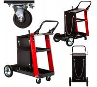 Schweißwagen 3 Bandejas Portabotellas Schweißgerätwagen 60kg Werkstattmobil