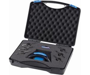 Schweizer Set profesional de lupas LED de cabeza Tech-Line en maletín de plástico