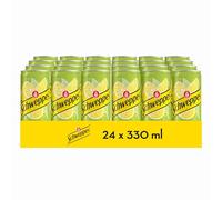 Schweppes Limón, Refresco Bebida Refrescante - Lata, Pack 24 x 33 cl