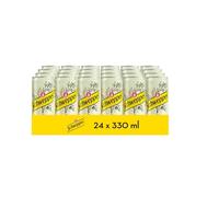 Schweppes Tónica Limón, Bebida Refrescante - Lata, Pack 24 x 33 cl