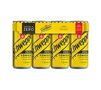 Schweppes Tónica Zero, Sin Azúcar ni Calorías - Lata, Pack 8x33cl (Pack de 3)
