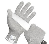 Schwer Guantes de protección al corte NIVEL A9/F, máxima protección al corte según las normas más estrictas de EE.UU. y Europa, sin PFAS, para cortar carne, pelar ostras(gris,XL)