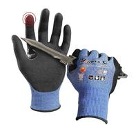 Schwer Guantes Ultrafinos Resistentes Al Corte Guante De Alambre De Tungsteno Level A4/D Guantes De Corte Ligeros, Suaves, Sin Fibra De Vidrio Para Trabajos Ligeros, Detectar Metal, XL