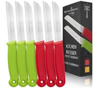 Schwertkrone Cuchillo de cocina, cuchillo pelador, cuchillo de verduras, juego de 8,5 cm de hoja dentada