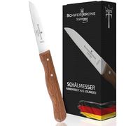 Schwertkrone Cuchillo de Cocina Multiusos Con Mango de Madera de Haya - Cuchillo Pelador Inoxidable de 3 Pulgadas - Extracción Manual, Afilado
