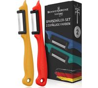 Schwertkrone Pelador de patatas, juego de 2 unidades, diestros y zurdos Solingen