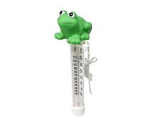 Schwimmendes Pool-Thermometer - Bruchsicherer Wassertemperaturmesser Mit Schnur & Großem Display | Thermometer Für Pool, Spa, Teich & -Badewanne | Präzise & Robust, 28cm