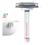 Schwimmendes Pool-Thermometer | Solarbetriebenes bruchsicheres Messgerät | -Thermometer, schwimmend, mit bunten LED-Lichtern | für Badewanne, Dusche und Teich