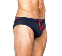 Schwimmhose Herren Slip Eng Bademode Kurz Sexy Badeshorts-Herren Slim Fit String Badehose Männer Sport Badeshorts Sommer Classic Badehose Herren Lässiges bequeme Swim Shorts Men Schwim Dark L