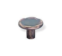 Schwinn 22726 botón - Pomo para Muebles y zamak, 30 mm de diámetro, Peltre Envejecido