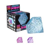 Schylling NeeDoh Groovy Jewel - Juguete sensorial - Relleno de gelatina súper brillante satisfactorio - A partir de 3 años - El color puede variar; uno por paquete