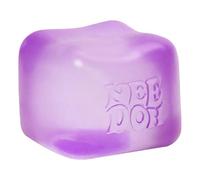 Schylling NeeDoh Nice Cube - Juguete sensorial para apretar con aplastamiento súper sólido, cubo de 2.25 pulgadas (morado)