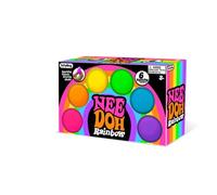 Schylling NeeDoh Rainboh Teenie - Juguete sensorial para ansiedad - 6 mini globos geniales - Edades de 3 a adultos