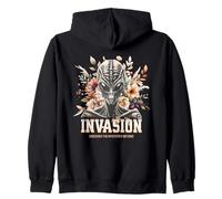 Sci Fi - Alien Flower Invasion Discover The Mysteries Beyond Sudadera con Capucha