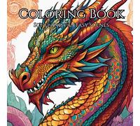 sci-fi and fantasy scene: Coloring book for mind clarity: Relax and unwind with these beautiful images.