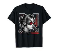 Sci Fi Citygirl Cyberpunk Headshot Sideprofile Camiseta