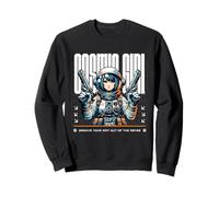 Sci Fi Cosmic Girl Groove tu Camino Fuera del Abismo Sudadera