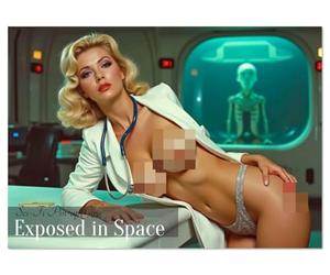 Sci-Fi Pin-up Girls - Exposed in Space (Wandkalender 2026 DIN A3 quer), CALVENDO Monatskalender: Ein erotischer 50s-Sci-Fi-Pin-up-Kalender voller ... Haut und klassischer Weltraumverführung.