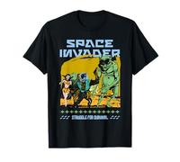 Sci Fi Space Invader Lucha por la Supervivencia Retro Camiseta